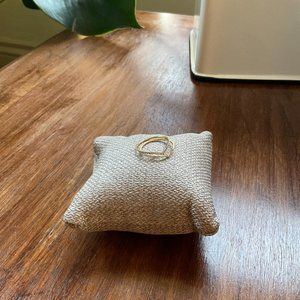 Mejuri Wishbone Stacker Set - 14k and Diamonds